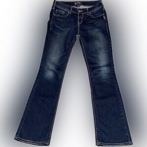 Silver Aiko Mid Slim Bootcut Jeans Women’s Size 29 x 33